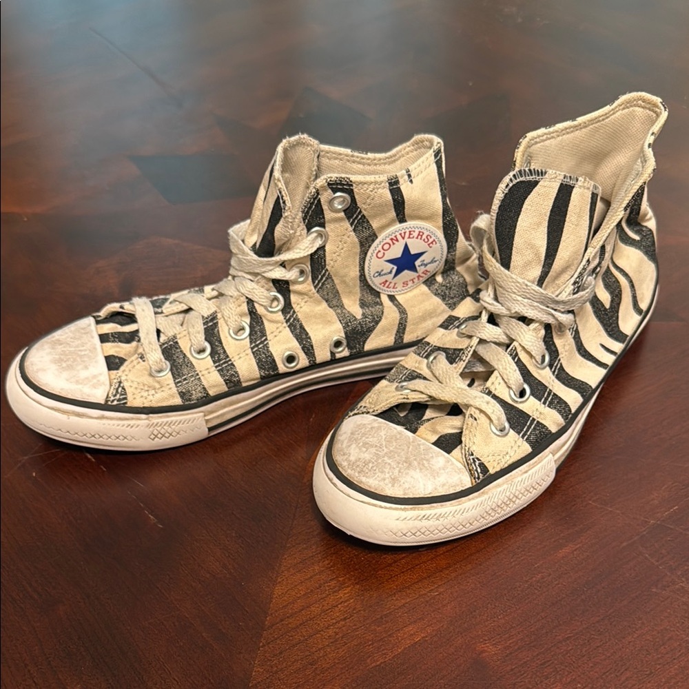 Converse Black and White High-Top Sneakers